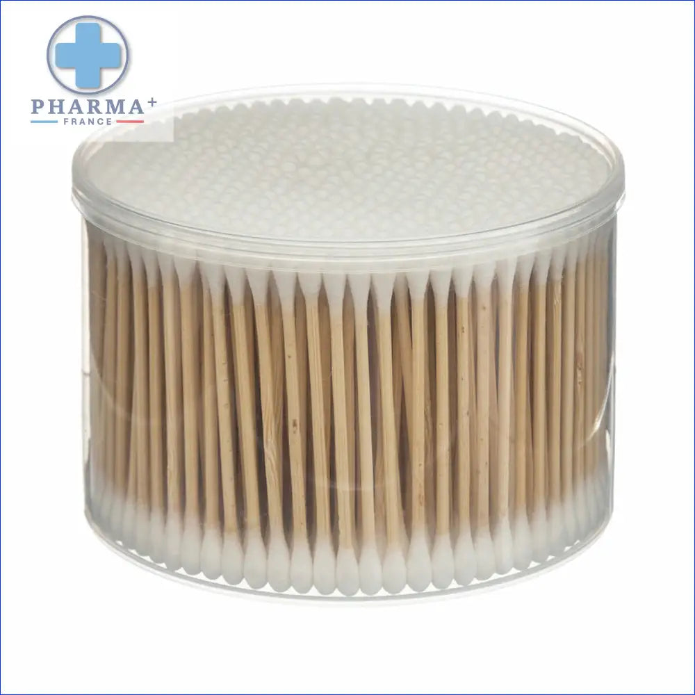Contenant cylindrique 5five simply smart rempli de cotons-tiges en bois