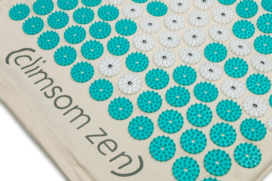 Climsom Zen Acupressure Mat Teal Spikes with Bag 1 Unit