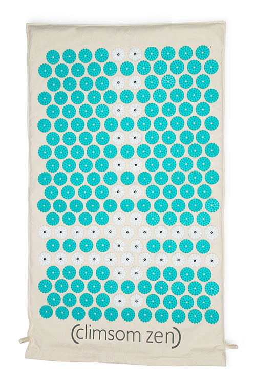 Climsom Zen Acupressure Mat Teal Spikes with Bag 1 Unit