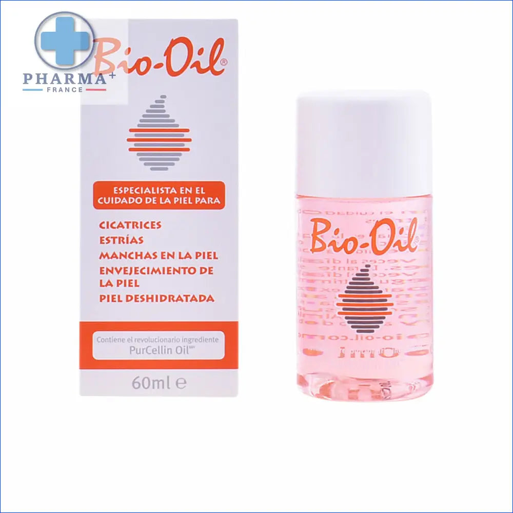 Bouteille d huile corporelle Bio-Oil soin cicatrices et vergetures, groupe Nobélis
