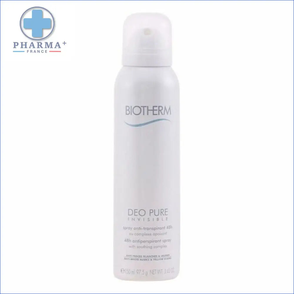 Aérosol déodorant blanc groupe nobélis pure invisible biotherm sasu 150 ml