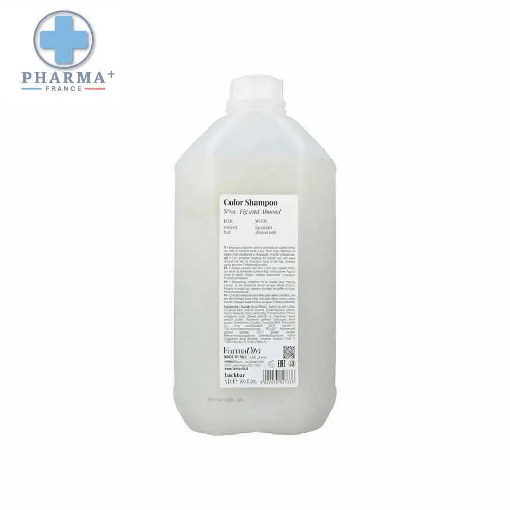 Image d’une grande bouteille de shampooing colorant Black Bar Farmavita 1000 ml
