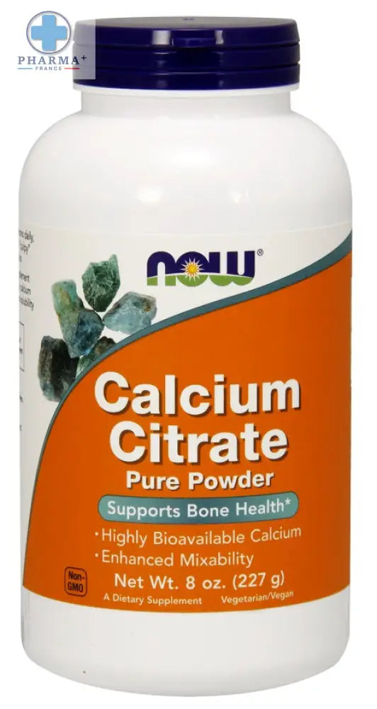 Calcium Citrate Pure Poudre 227g – NOW Foods