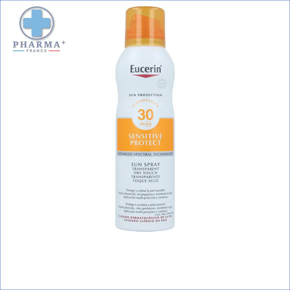 Spray solaire Eucerin SPF 30 pour peaux sensibles, groupe Nobélis, groupe Nobélis Sasu