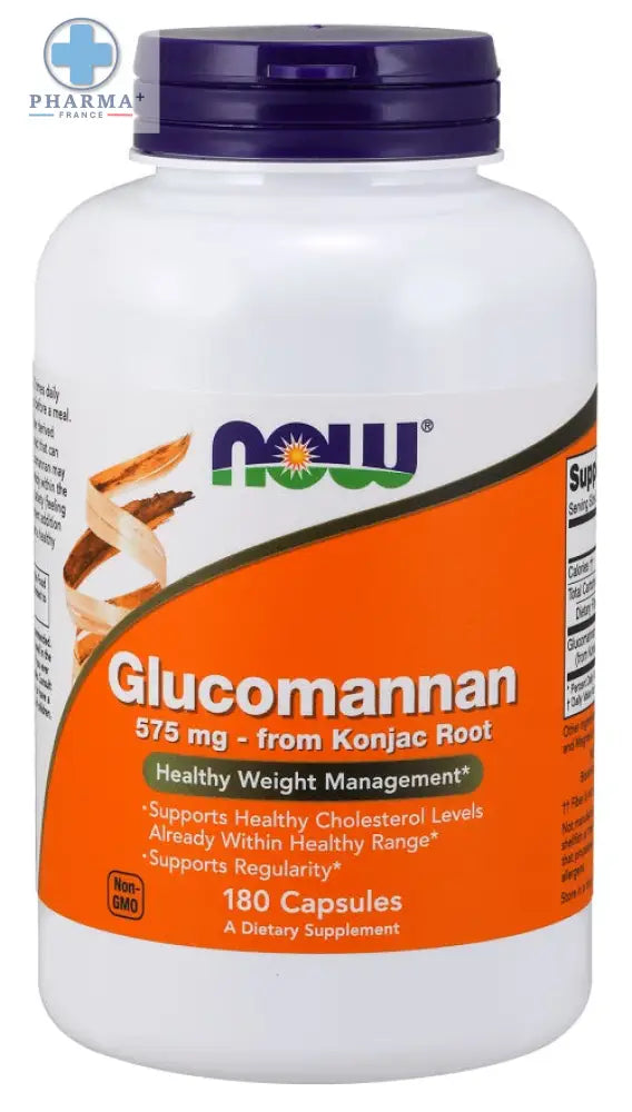 Glucomannan from Konjac Racine 180 caps – NOW Foods
