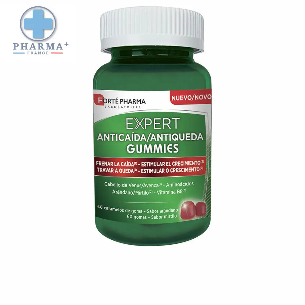 Flacon Forté Pharma gommes prévention chute cheveux