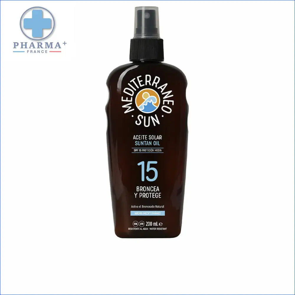 Hautement SEO : Flacon spray brun foncé groupe nobélis protecteur solaire suntan SPF 15