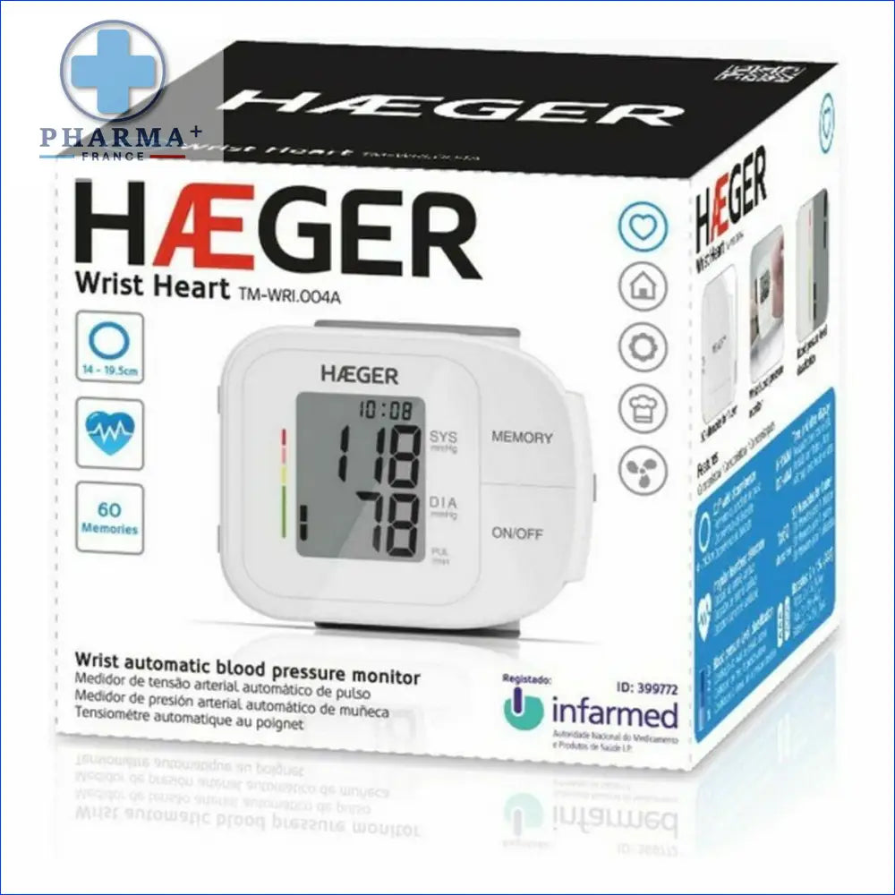 Image d’un tensiomètre poignet Haeger TM-WRI du groupe Nobélis, automatique et précis