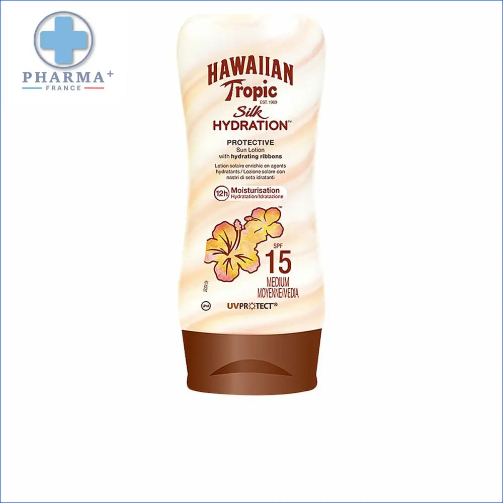 Image du Hawaiian Tropic Lotion Solaire Silk Hydratante SPF 15 180 ml, groupe Nobélis