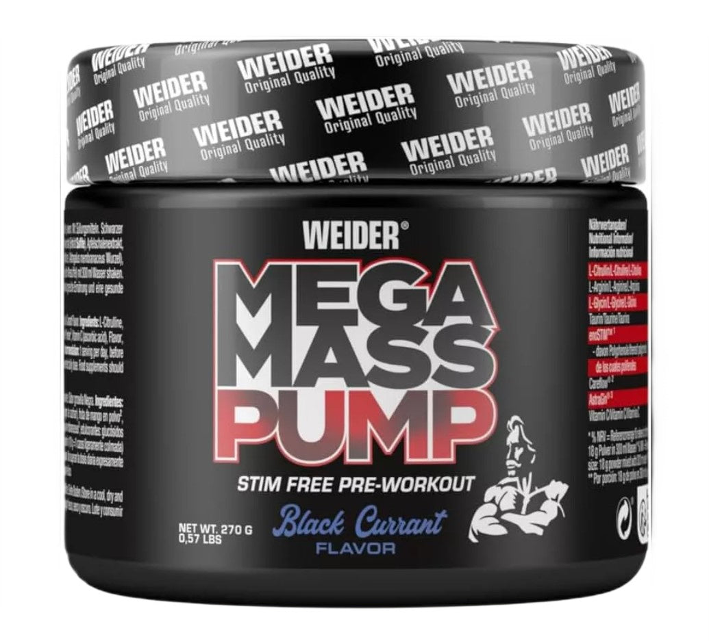 Weider Mega Mass Pump – Black Currant – 270g