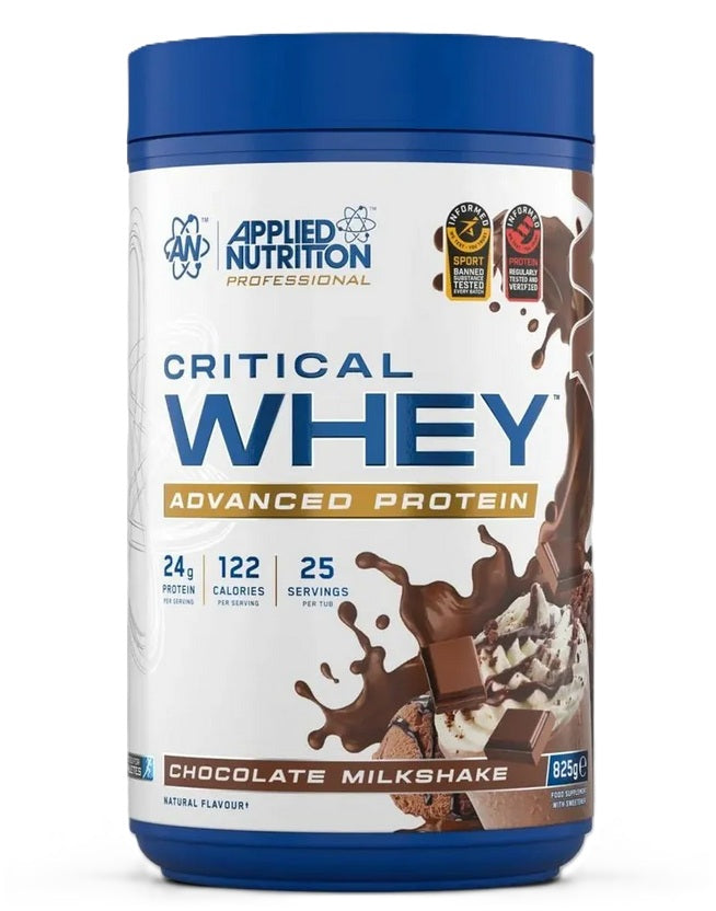 Applied Nutrition Critical Whey, Chocolate Milkshake (EAN 5056555211199) - 825g – Nutrition Sportive Protéinée