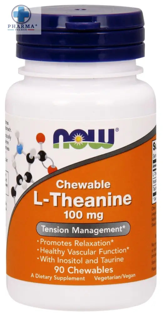 L-Theanine avec Inositol et Taurine – NOW Foods