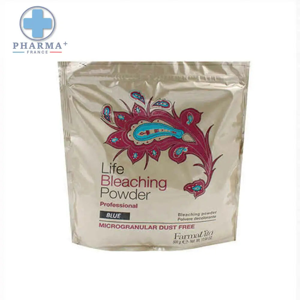 Poudre décolorante bleue sans poussière Life Bleaching Farmavita, sachet