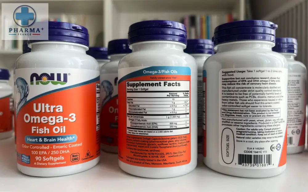 Ultra Omega-3 – NOW Foods (90 capsules molles)