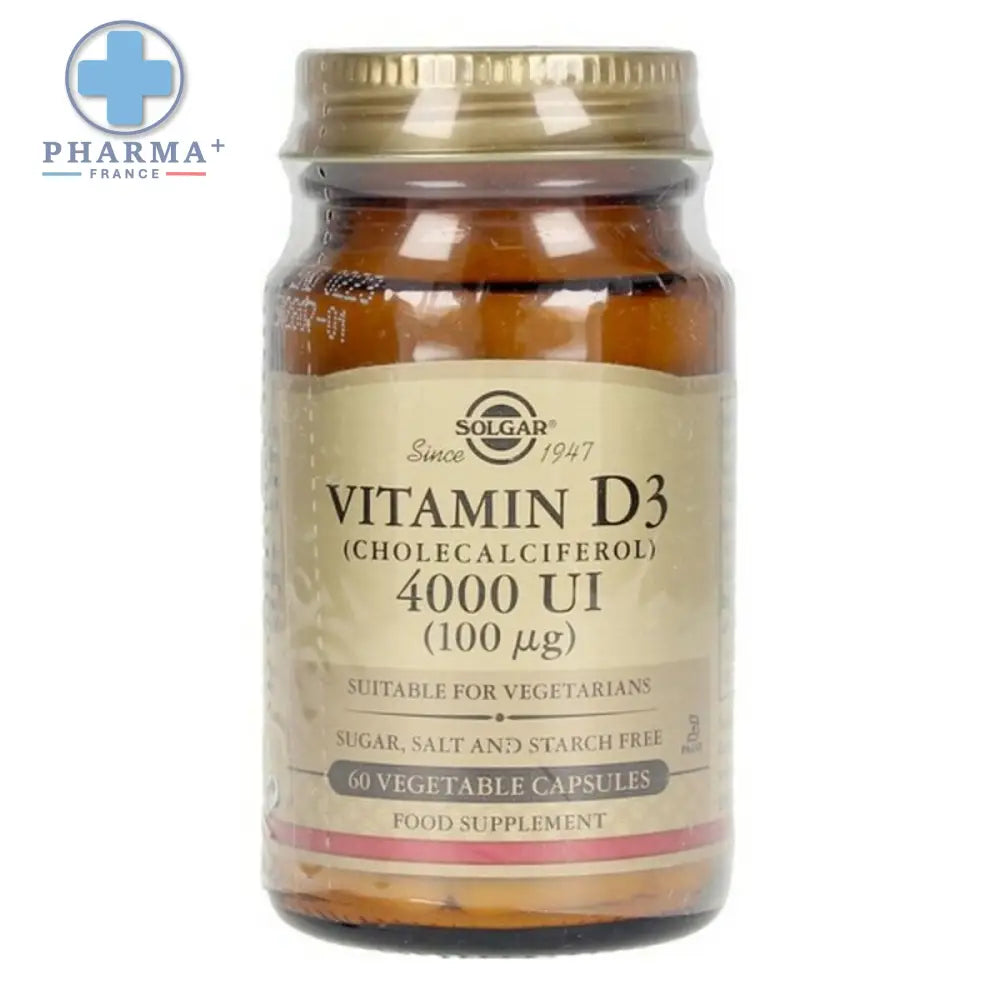 Vitamin D3 Solgar E52907 Vegetable capsules (60 uds)-1