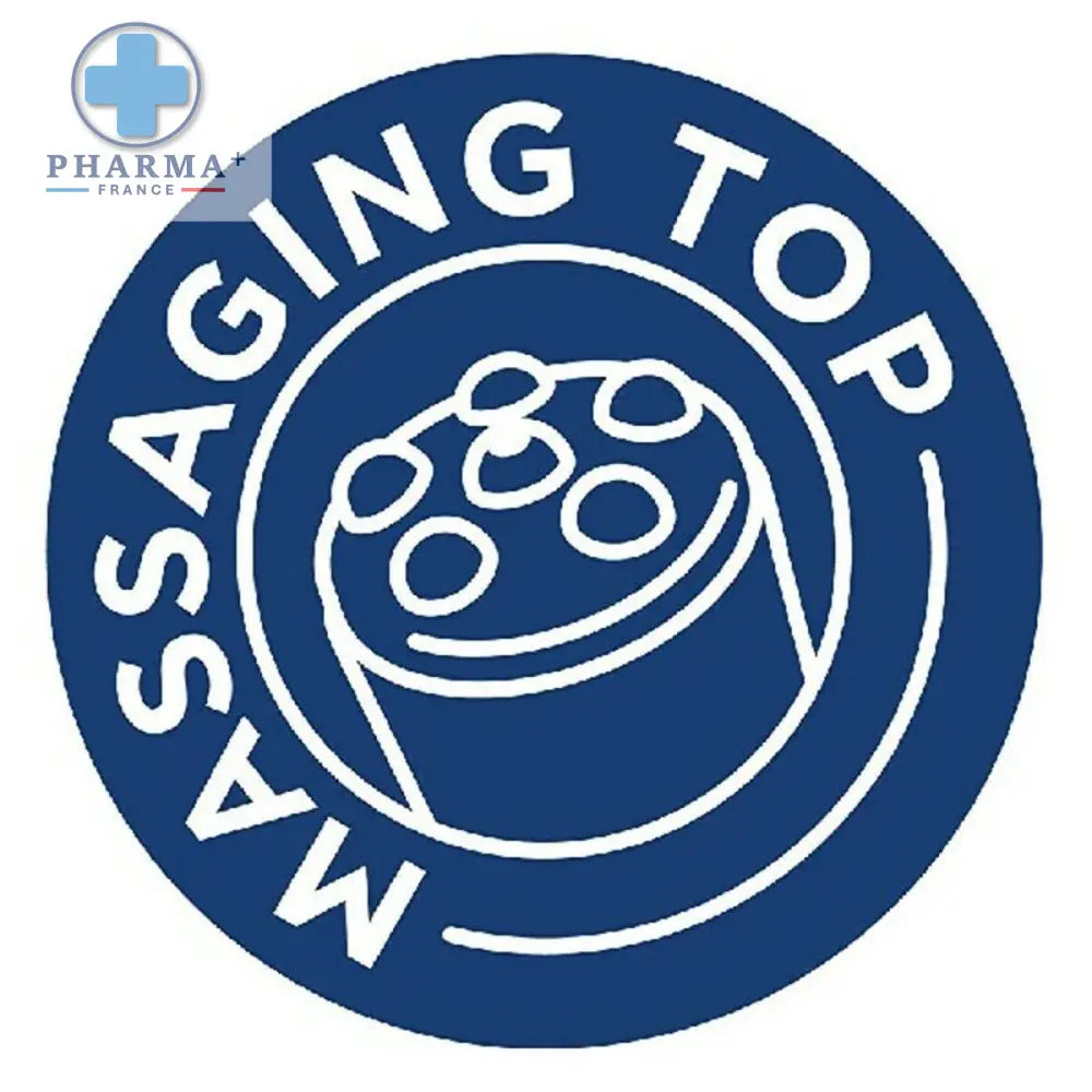 Logo bleu avec massaging device, pour Wild Nature Control gel de massage naturel