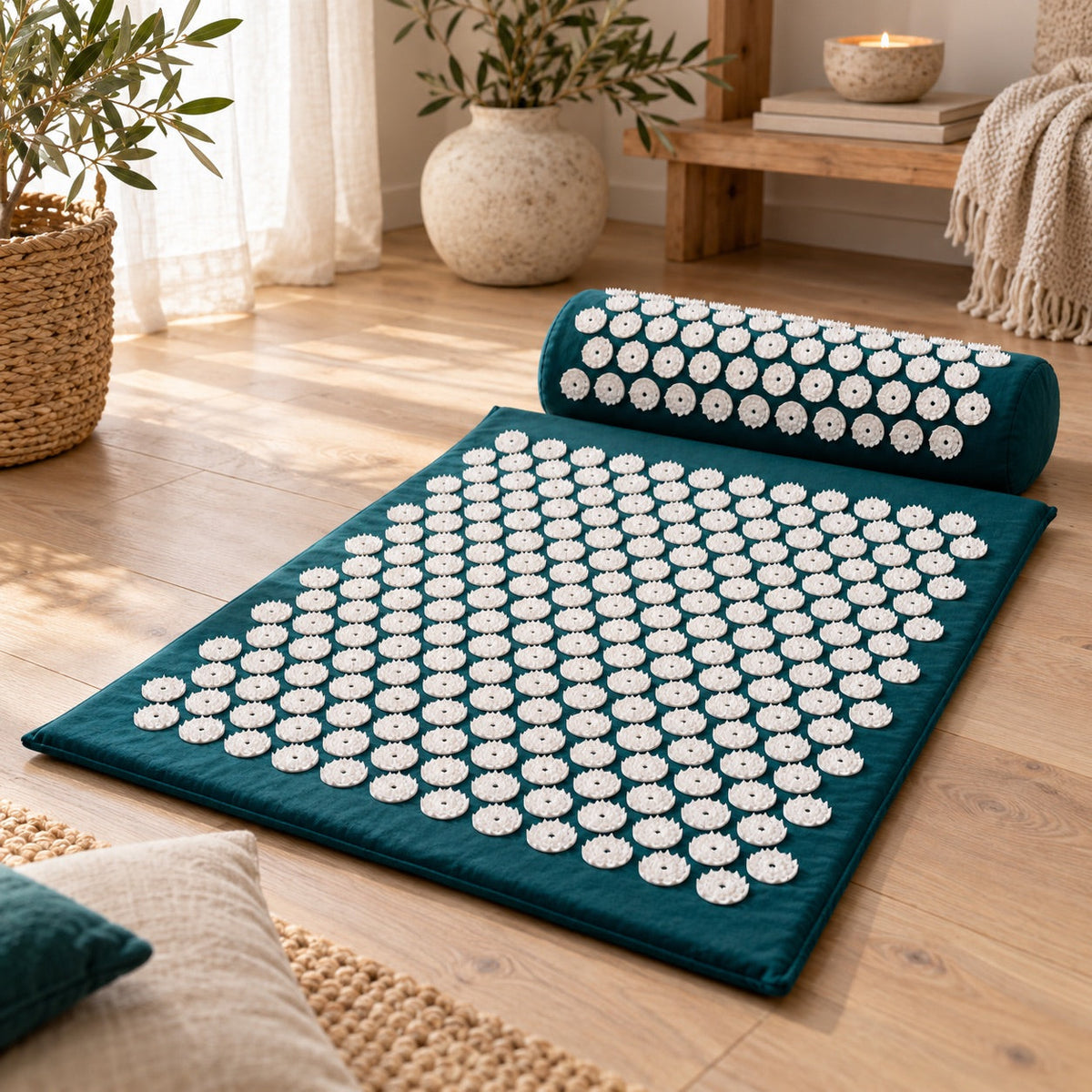 Tapis et coussin d’acupression