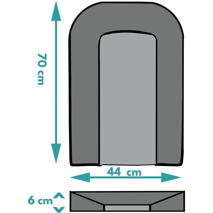 Wickelauflage - LOOPING - BCLPG - Schaumstoffunterlage - Gletscherblau