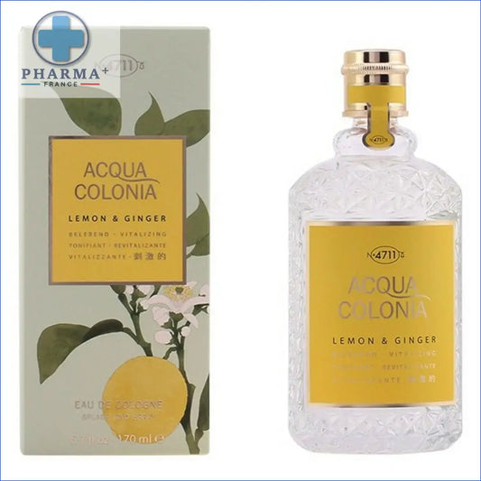 Flacon en verre 4711 Acqua Colonia Lemon Ginger groupe Nobélis, parfum femme, 100 ml