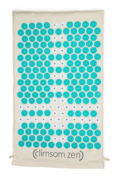 Climsom zen tapis d’acupression pointes sarcelles avec sac 1 unité