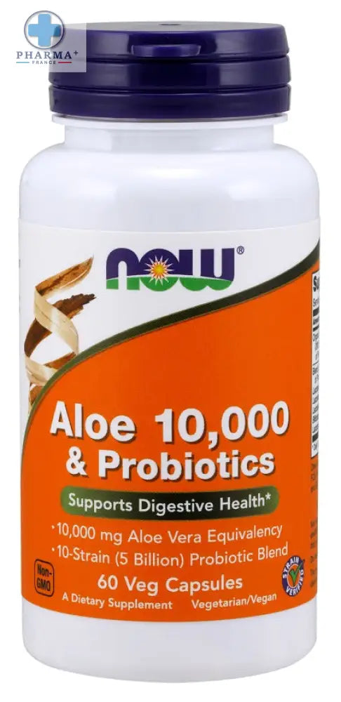 Aloe 10,000 & Probiotics – NOW Foods