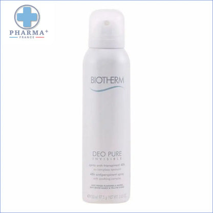 Aérosol déodorant blanc groupe nobélis pure invisible biotherm sasu 150 ml
