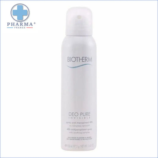 Aérosol déodorant blanc groupe nobélis pure invisible biotherm sasu 150 ml