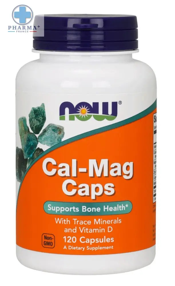 Cal-Mag Gélules 120 caps – NOW Foods
