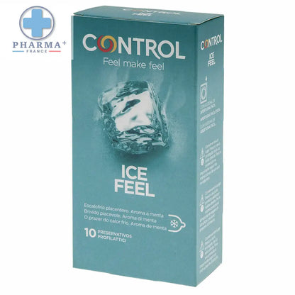 Boîte de préservatifs Control Ice Feel effet rafraîchissant