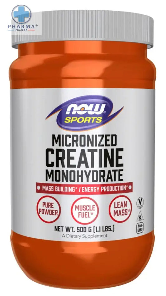 Créatine Monohydratée Micronisée 0.6kg – NOW Foods