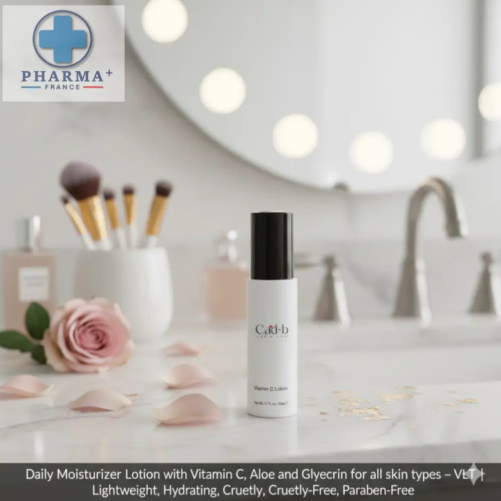 Daily Moisturizer Lotion with Vitamin C, Aloe & Glycerin – Hydrating Face Cream for All Skin Types – VLT