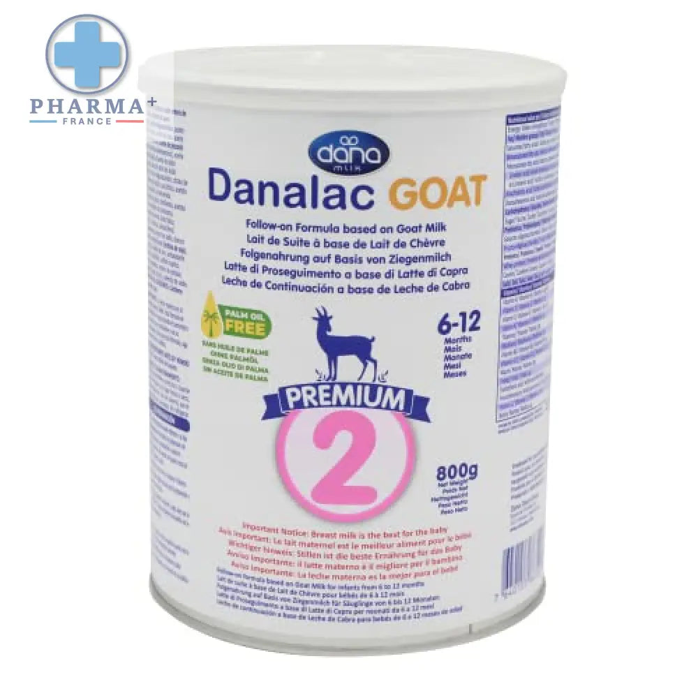 Danalac Goat Milk Follow-On Formula 800g Stage 2 Baby Milk Powder for Infants and Toddlers Age 6-12 Months (Pack of 3)-0