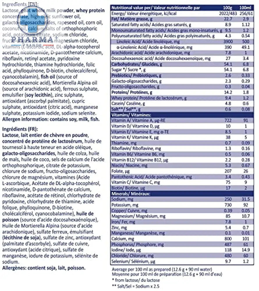 Danalac Goat Milk Growing Up Formula 400 gram Stage 3 (Pack of 6)-3