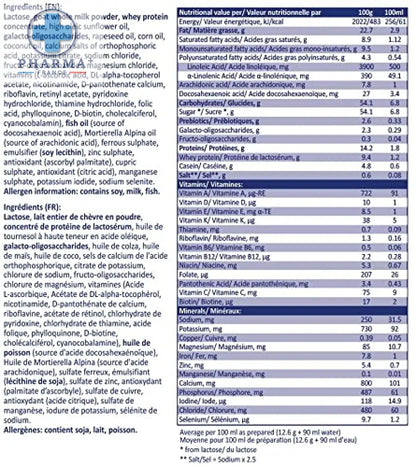 Danalac Goat Milk Growing Up Formula 400 gram Stage 3 (Pack of 6)-3