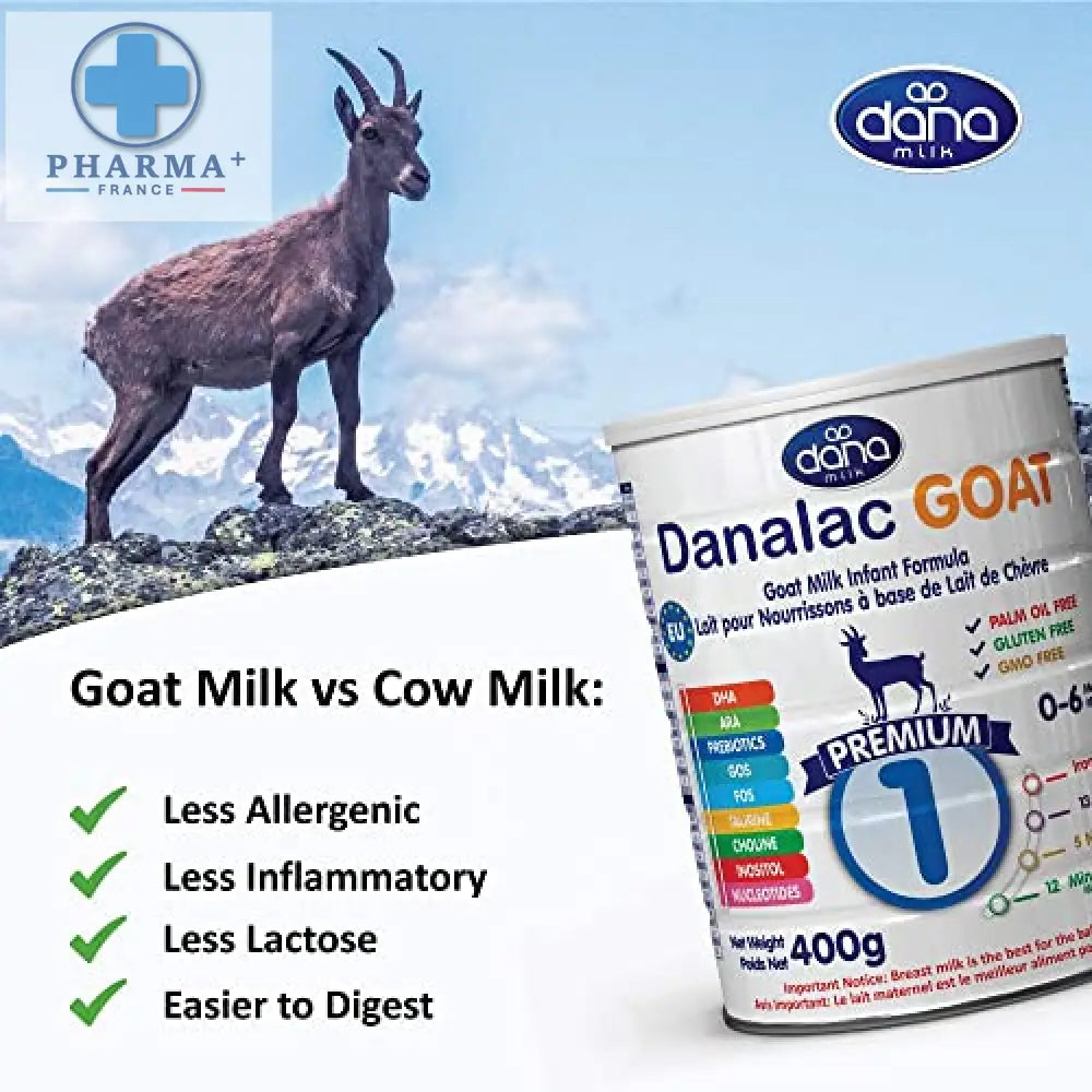 Danalac Goat Milk Infant Formula 400g Stage 1 Baby Milk Powder for Infants and Toddlers Age 0-6 Months (Pack of 2)-4