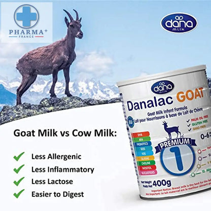 Danalac Goat Milk Infant Formula 400g Stage 1 Baby Milk Powder for Infants and Toddlers Age 0-6 Months (Pack of 2)-4