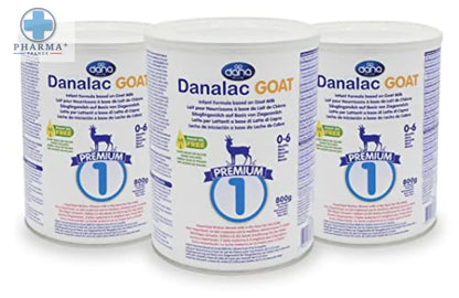 Danalac Goat Milk Infant Formula 800g Stage 1 Baby Milk Powder for Infants and Toddlers Age 0-6 Months (Pack of 3)-0