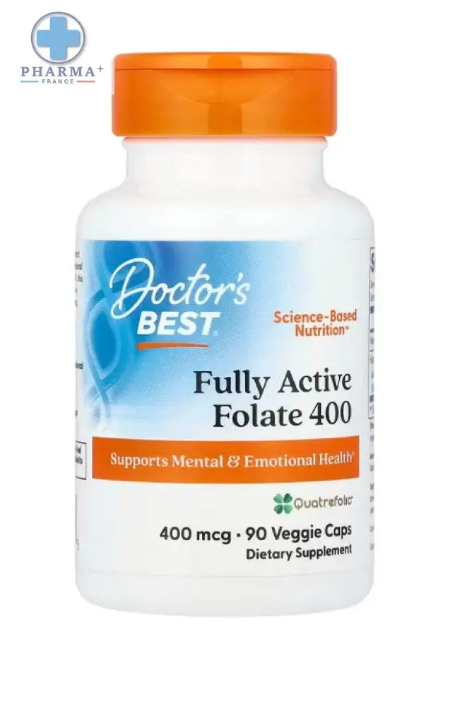 Fully Active Folate 400 avec Quatrefolic – Doctor's Best
