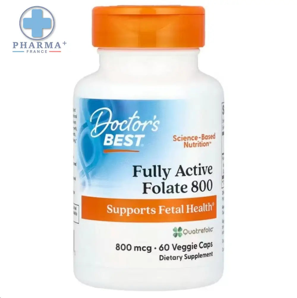 Fully Active Folate 800 avec Quatrefolic – Doctor's Best