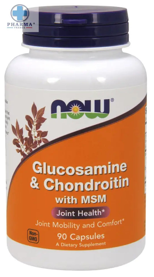 Glucosamine & Chondroitin avec MSM 90 caps – NOW Foods