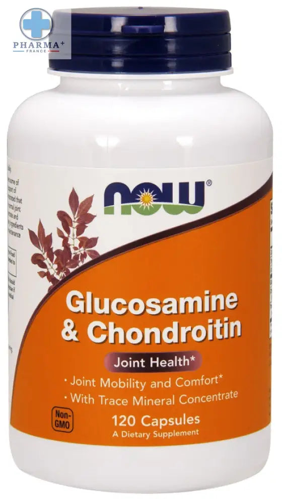 Glucosamine & Chondroitin avec Trace Mineral Concentré 120 caps – NOW Foods