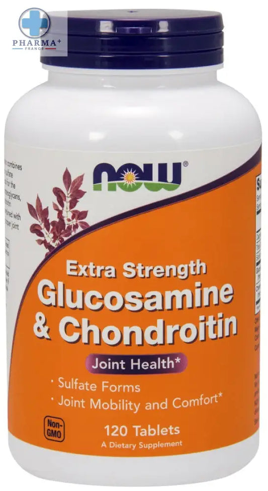 Glucosamine & Chondroitin Extra Strength 120 tabs – NOW Foods