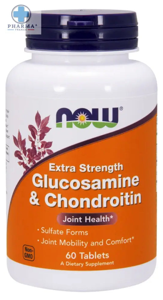 Glucosamine & Chondroitin Extra Strength 60 tabs – NOW Foods