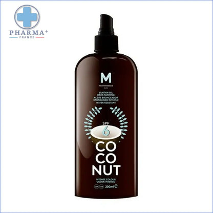 Bouteille marron foncé de huile de bronzage solaire suntan Groupe Nobélis protecteur solaire