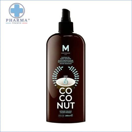 Bouteille marron foncé de huile de bronzage solaire suntan Groupe Nobélis protecteur solaire