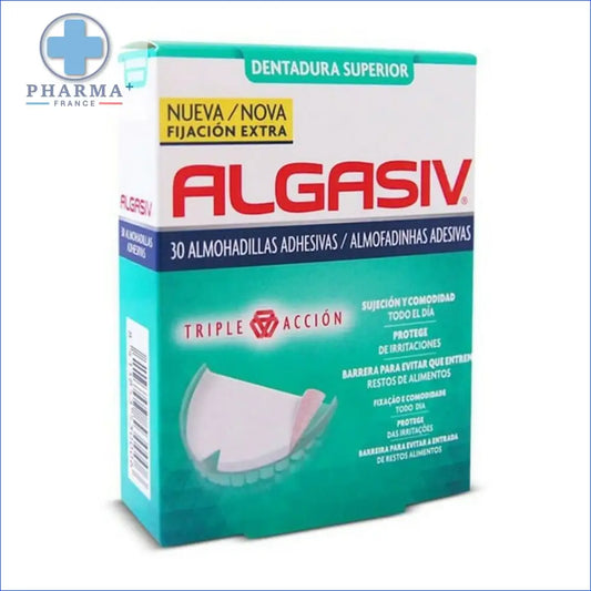 Boîte de tampons adhésifs dentaires Groupe Nobélis pour dentiers superior algasiv