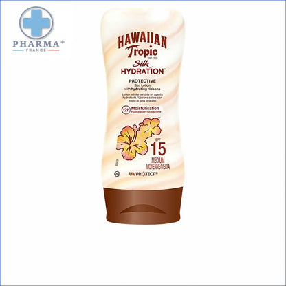 Image du Hawaiian Tropic Lotion Solaire Silk Hydratante SPF 15 180 ml, groupe Nobélis