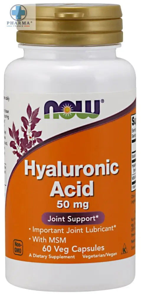 Hyaluronic Acid avec MSM – NOW Foods