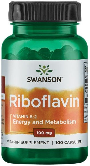 Swanson Riboflavin Vitamine B-2, 100mg - 100 capsules – Complexe Vitaminé