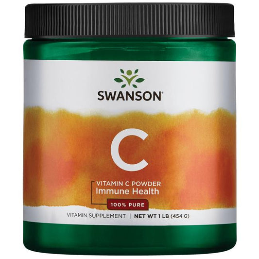 Swanson Vitamine C poudre, 100% Pure - 454g – Complexe Vitaminé